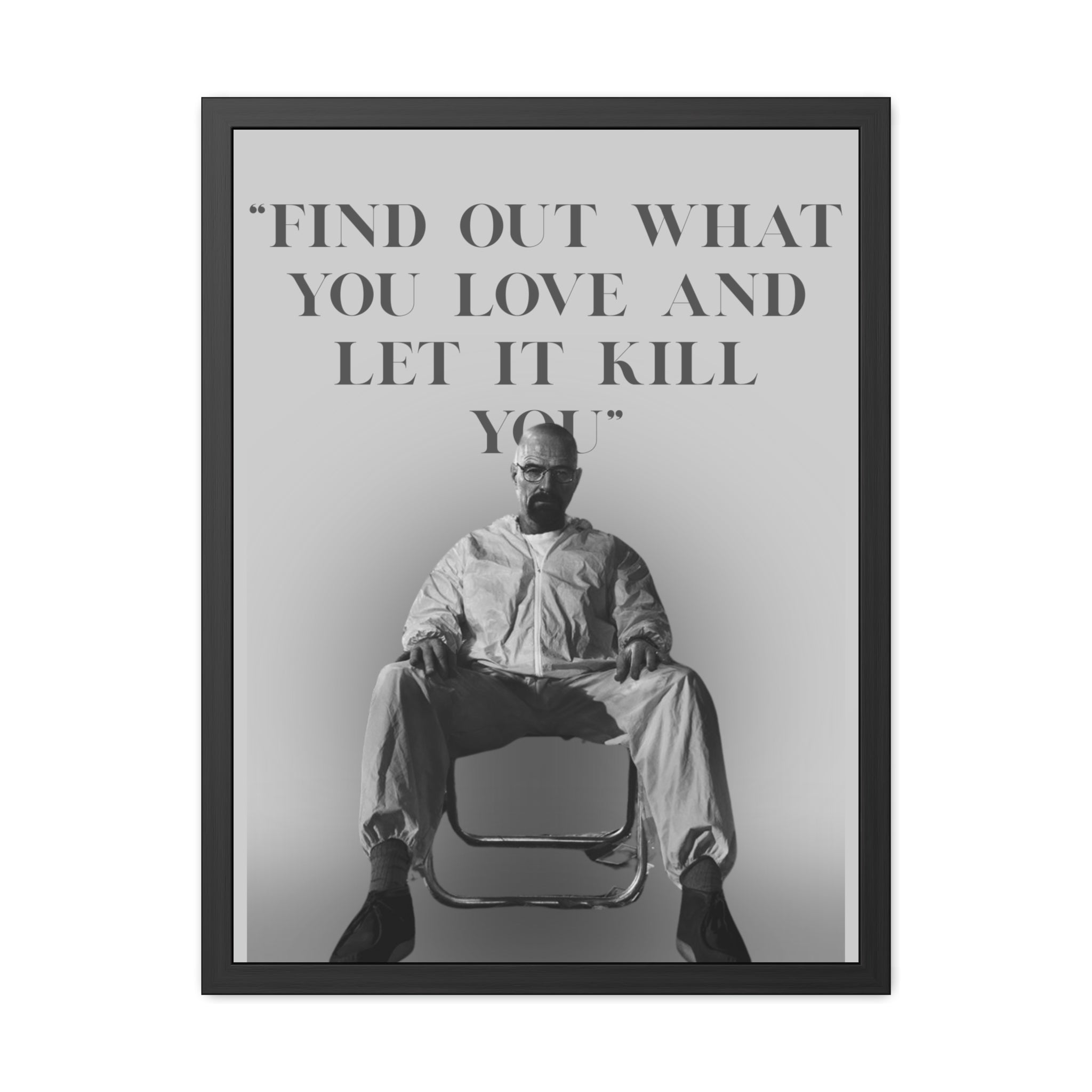 Framed Walter White Poster