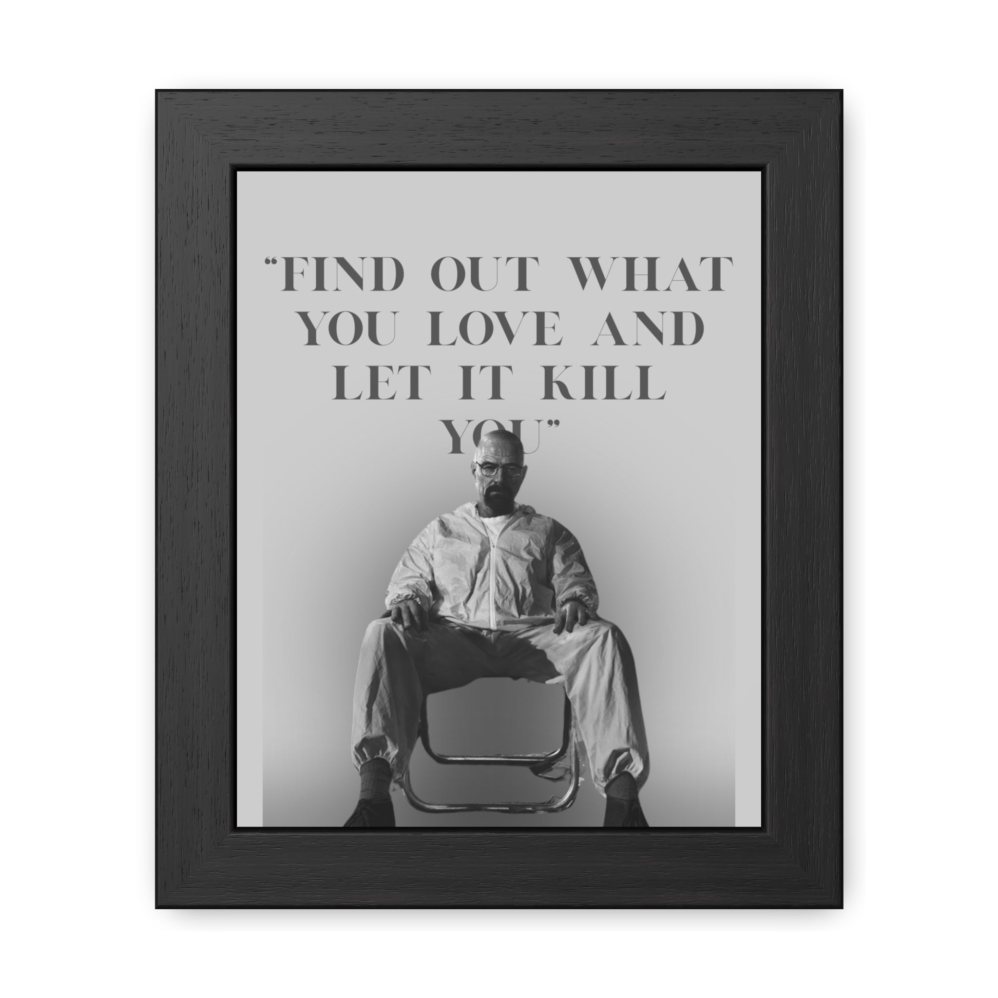 Framed Walter White Poster