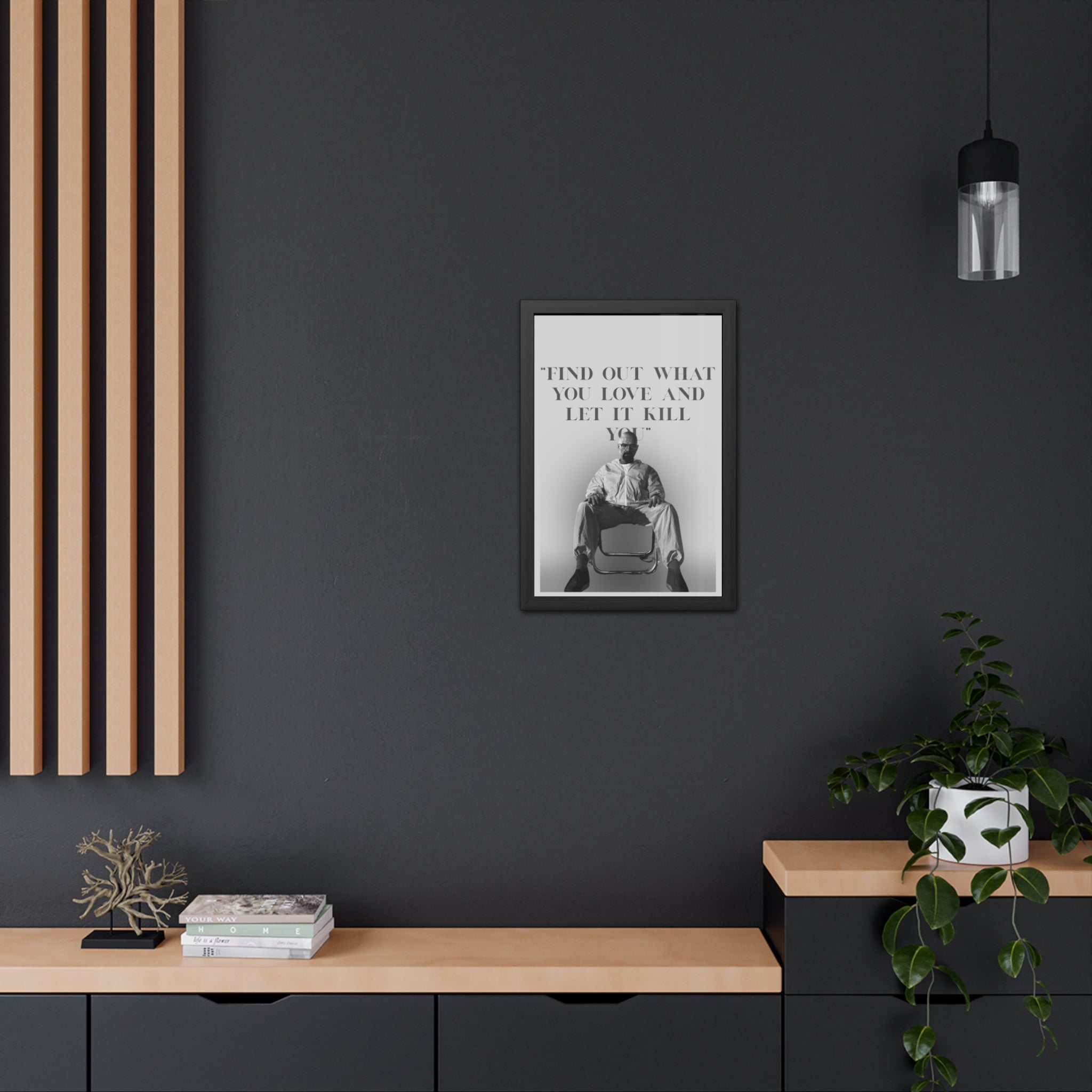 Framed Walter White Poster