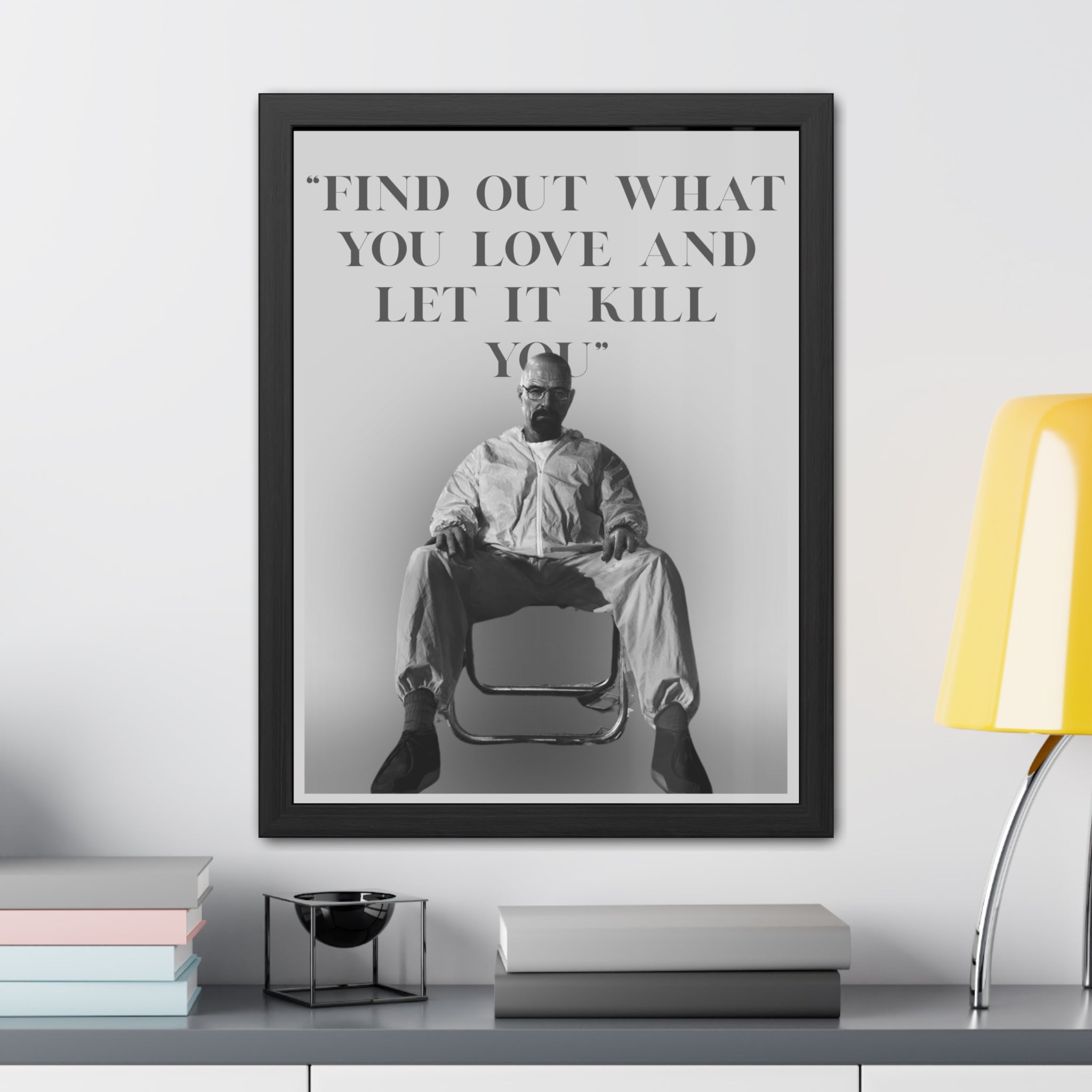 Framed Walter White Poster