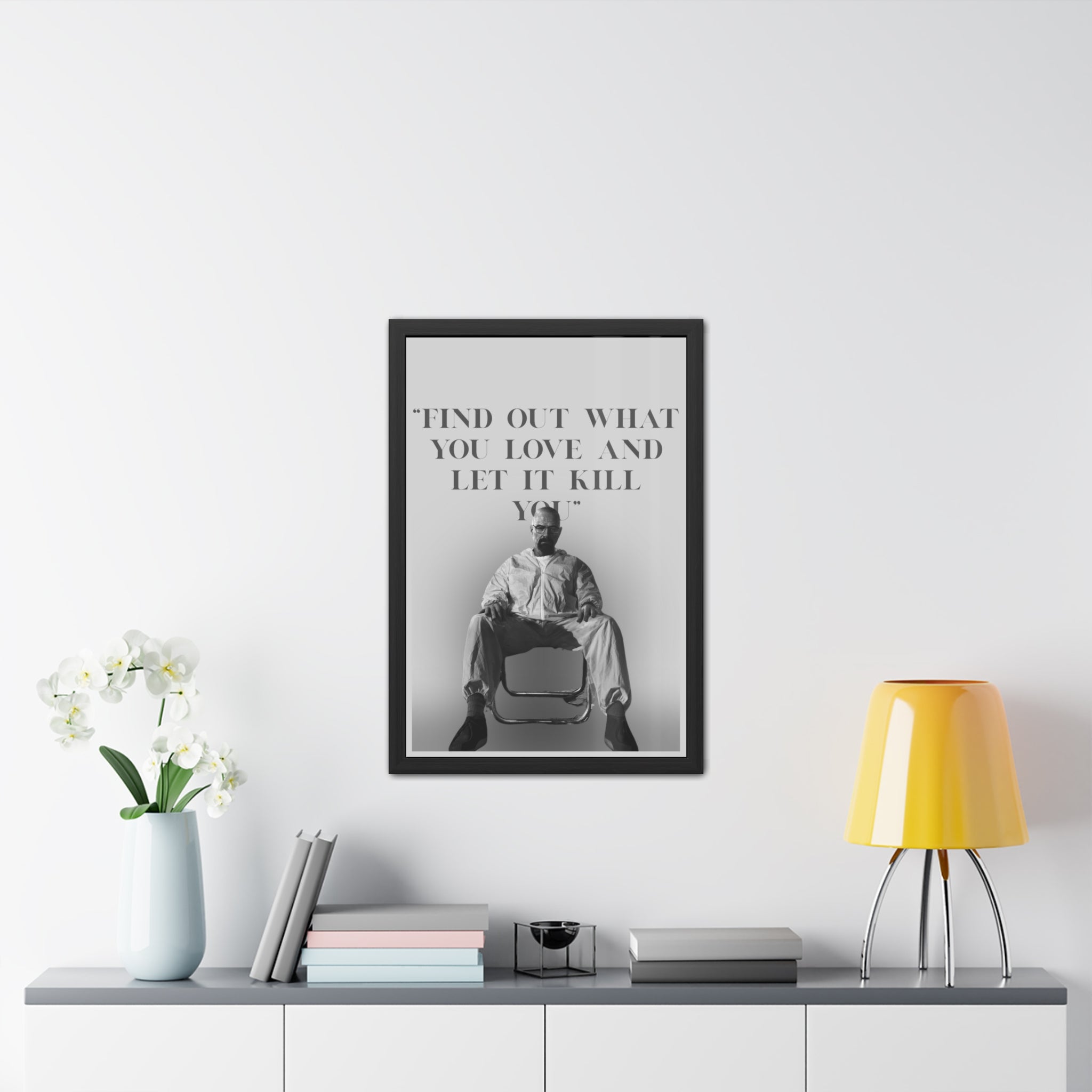 Framed Walter White Poster