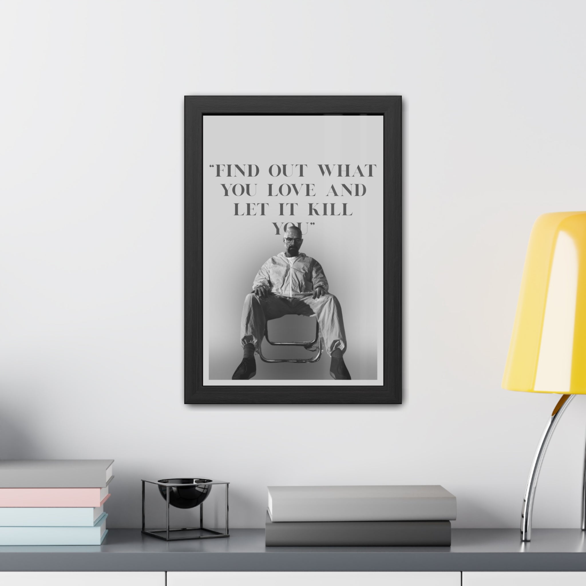Framed Walter White Poster