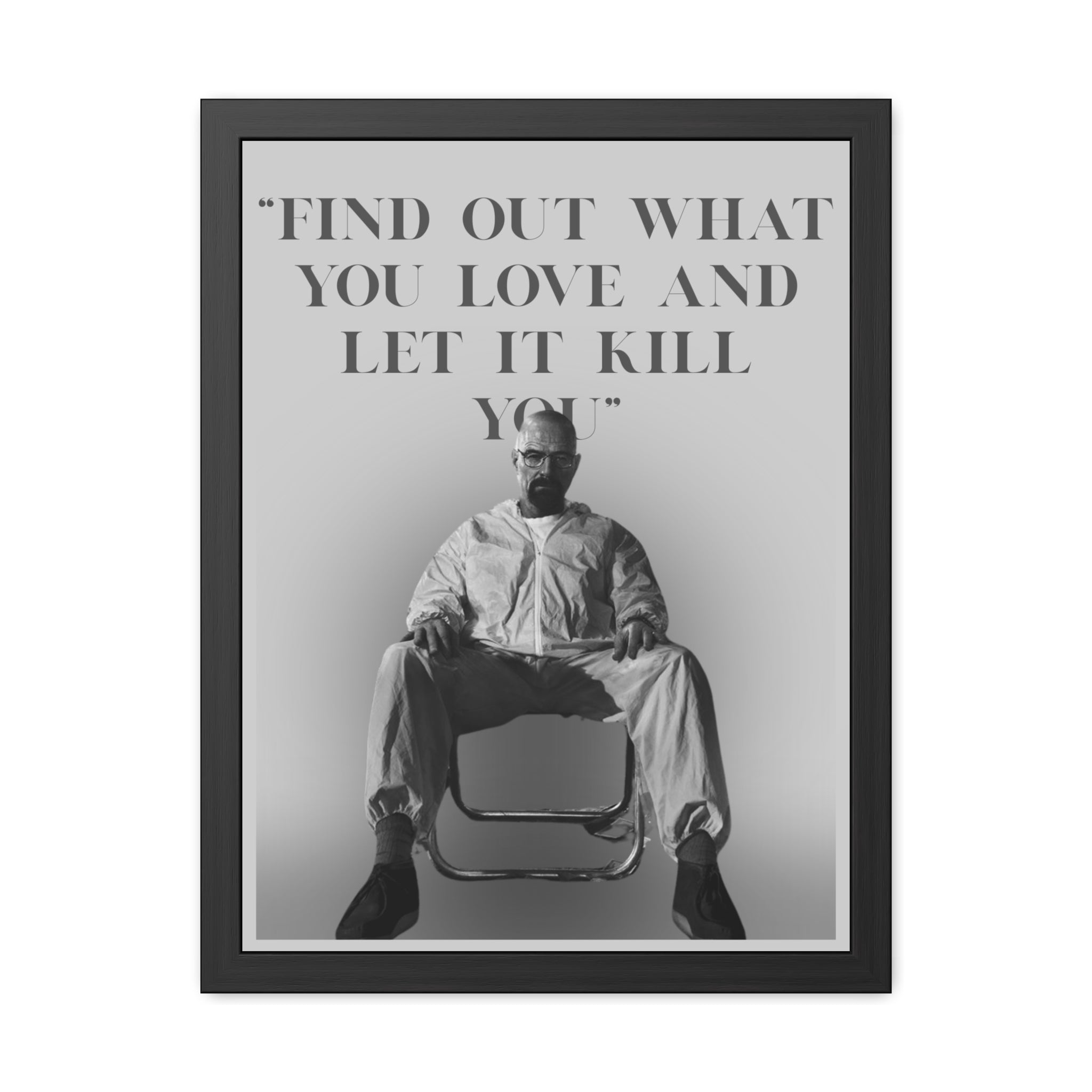 Framed Walter White Poster