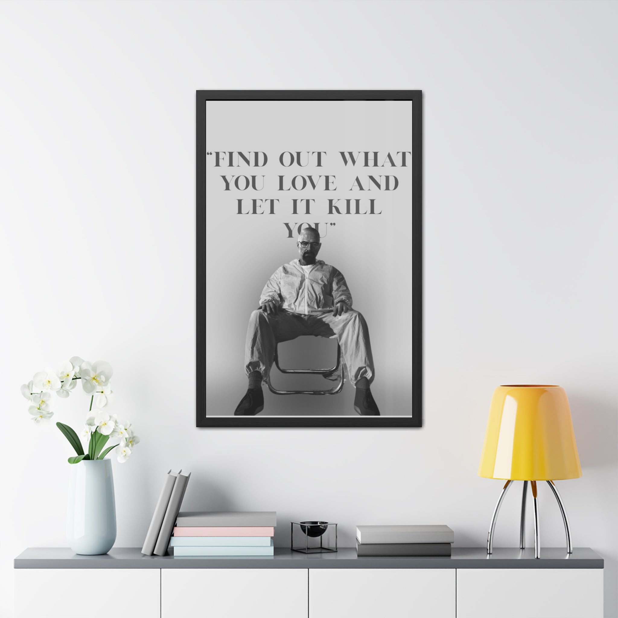 Framed Walter White Poster
