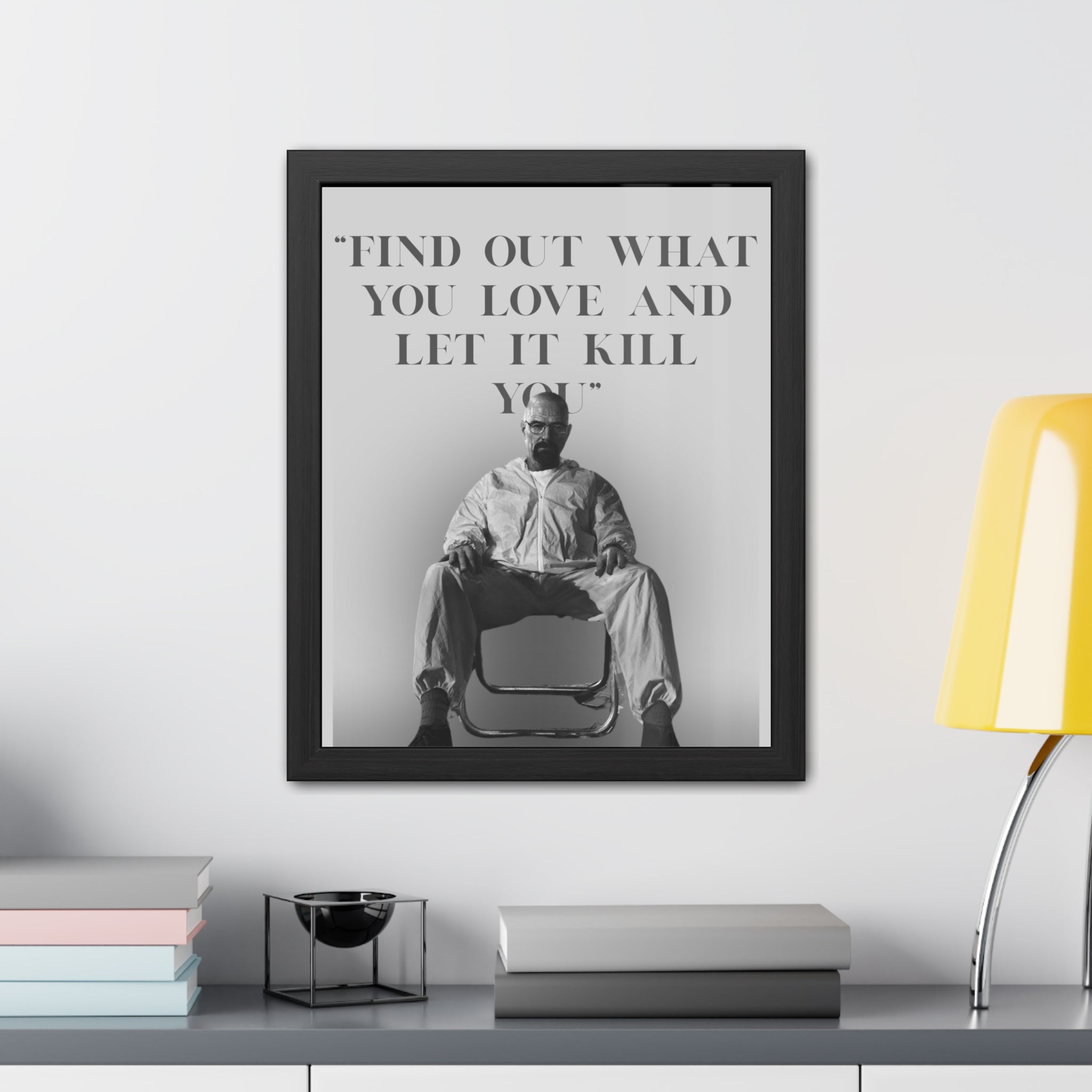 Framed Walter White Poster