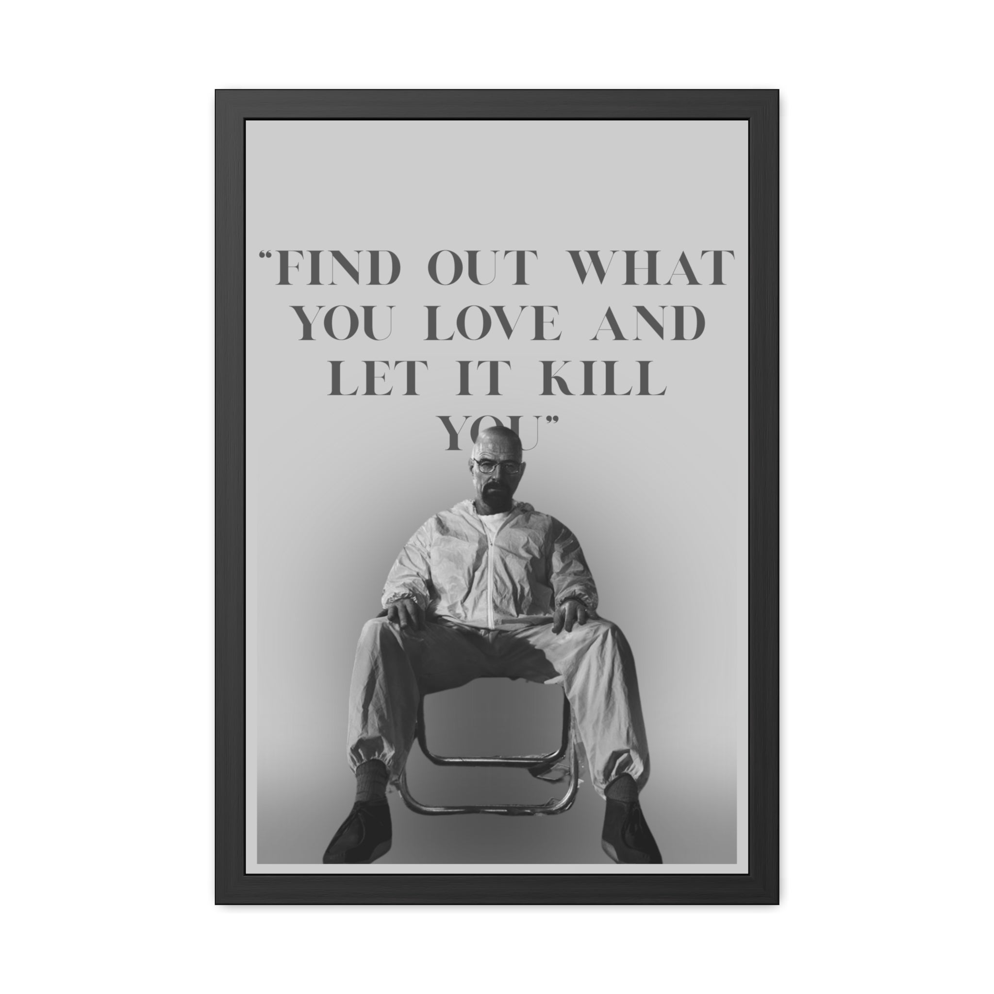 Framed Walter White Poster