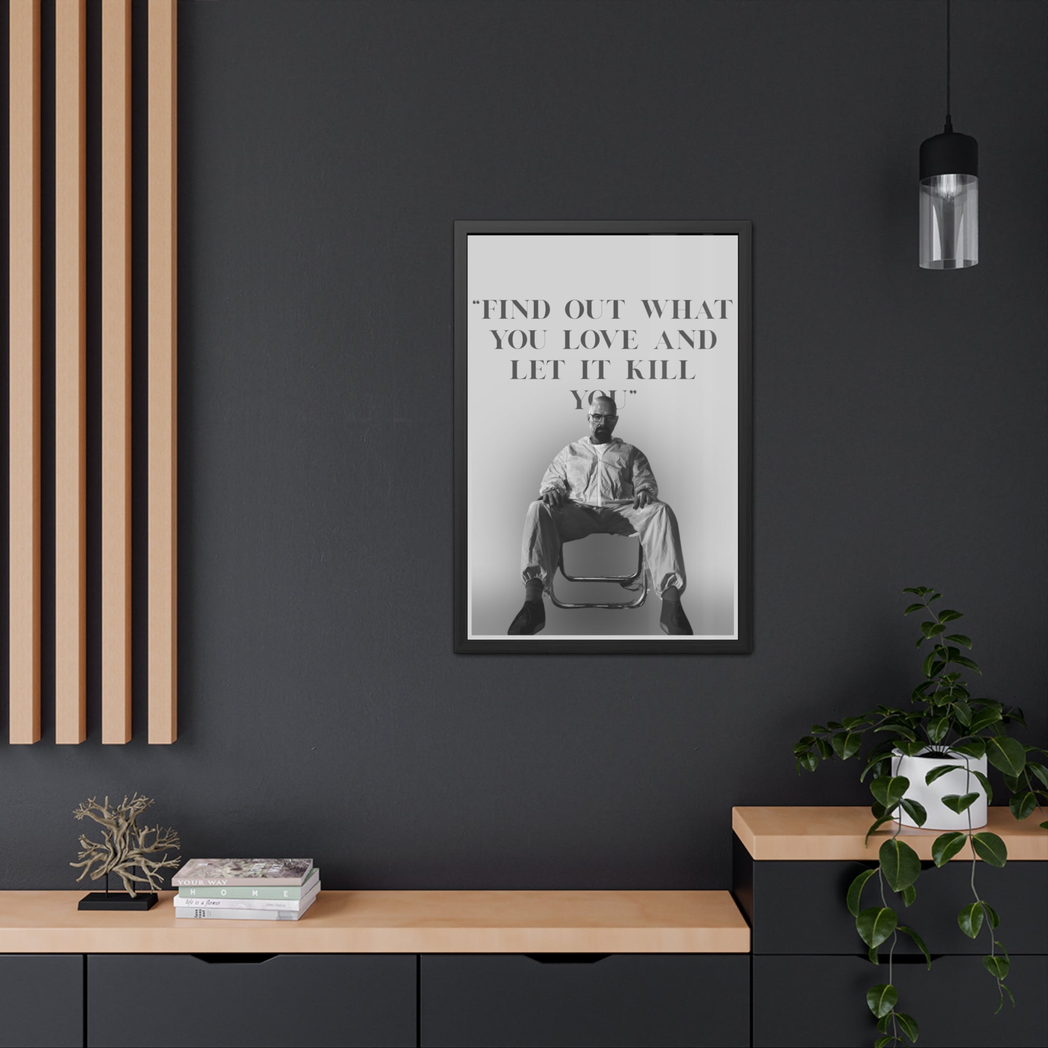 Framed Walter White Poster