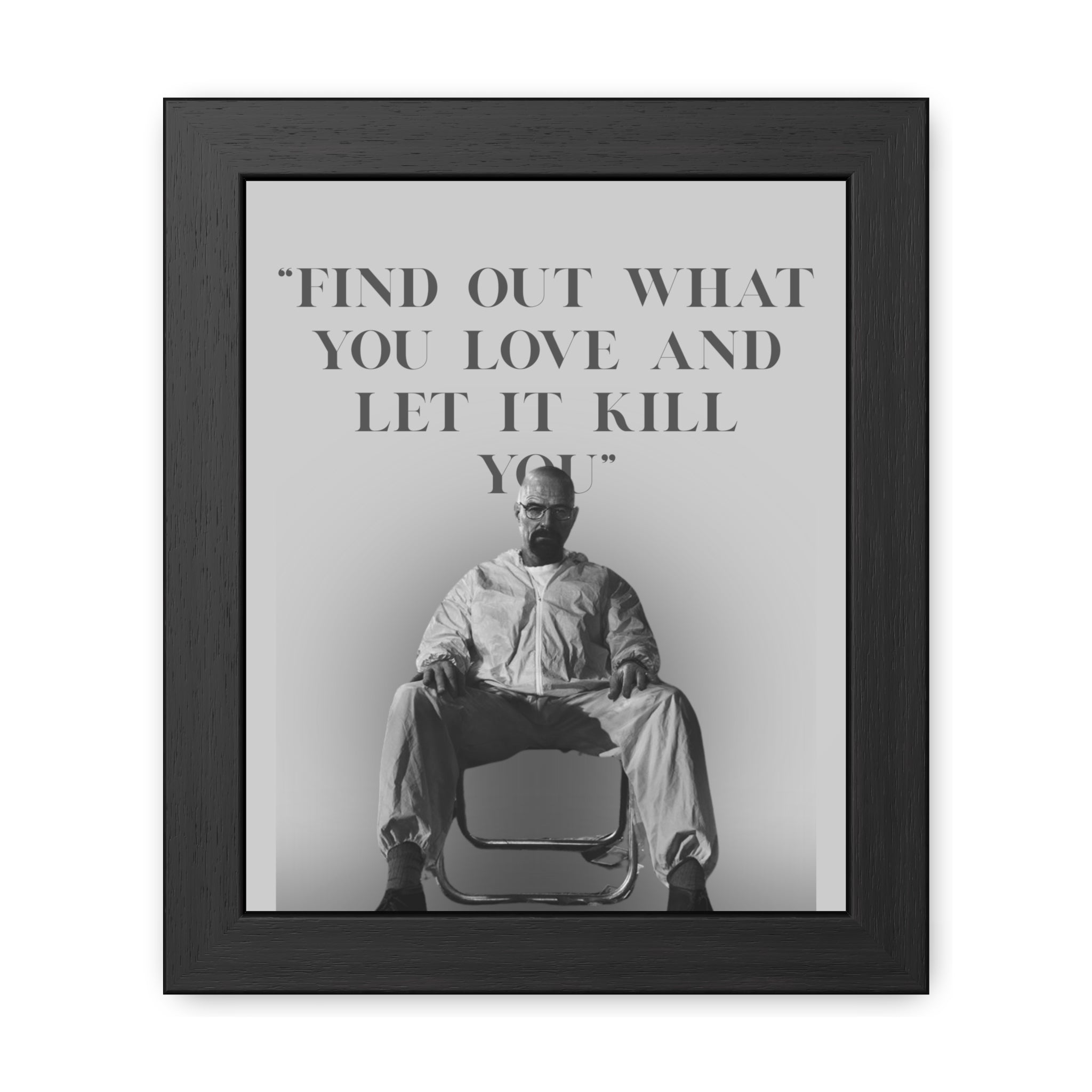 Framed Walter White Poster