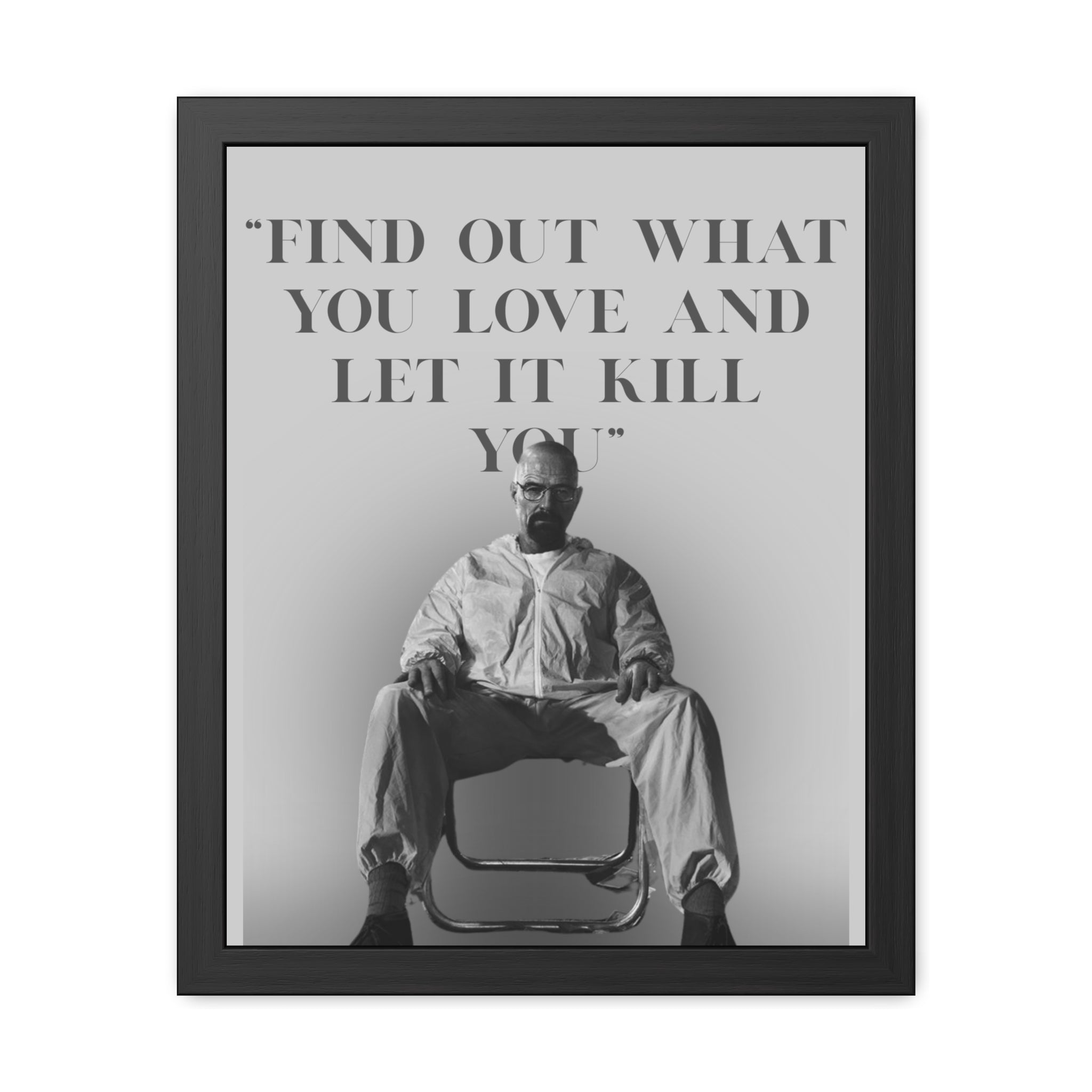 Framed Walter White Poster