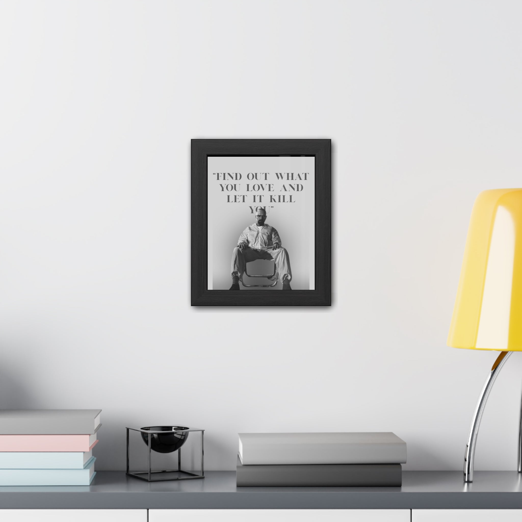 Framed Walter White Poster