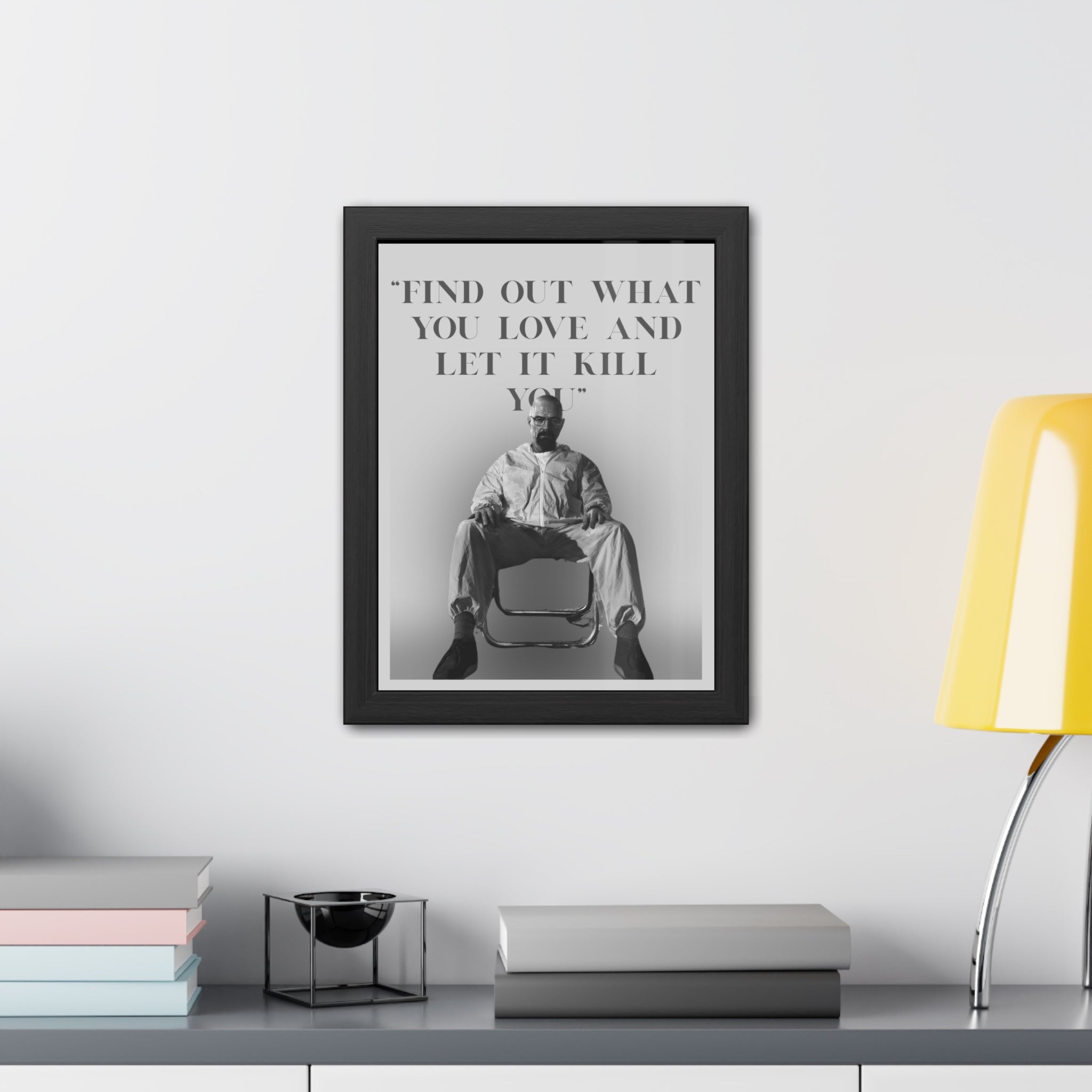Framed Walter White Poster