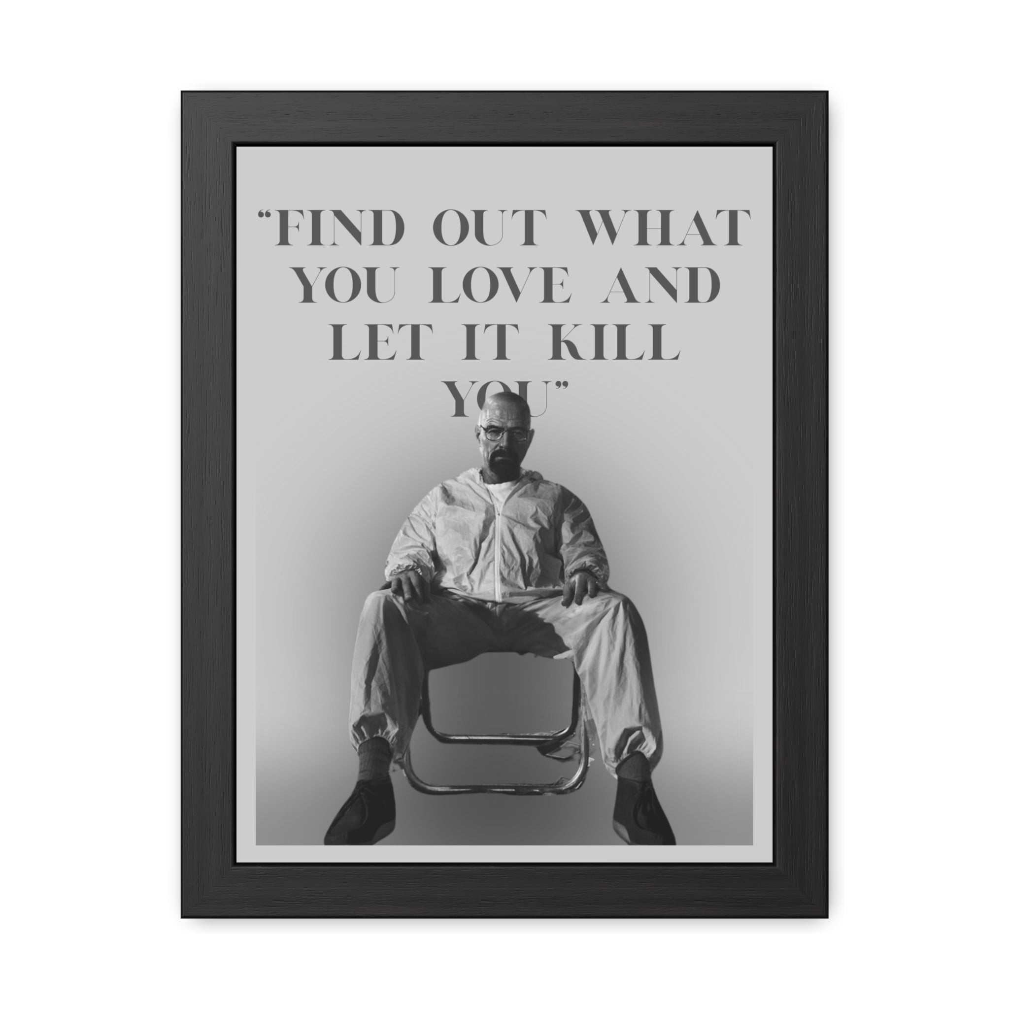 Framed Walter White Poster