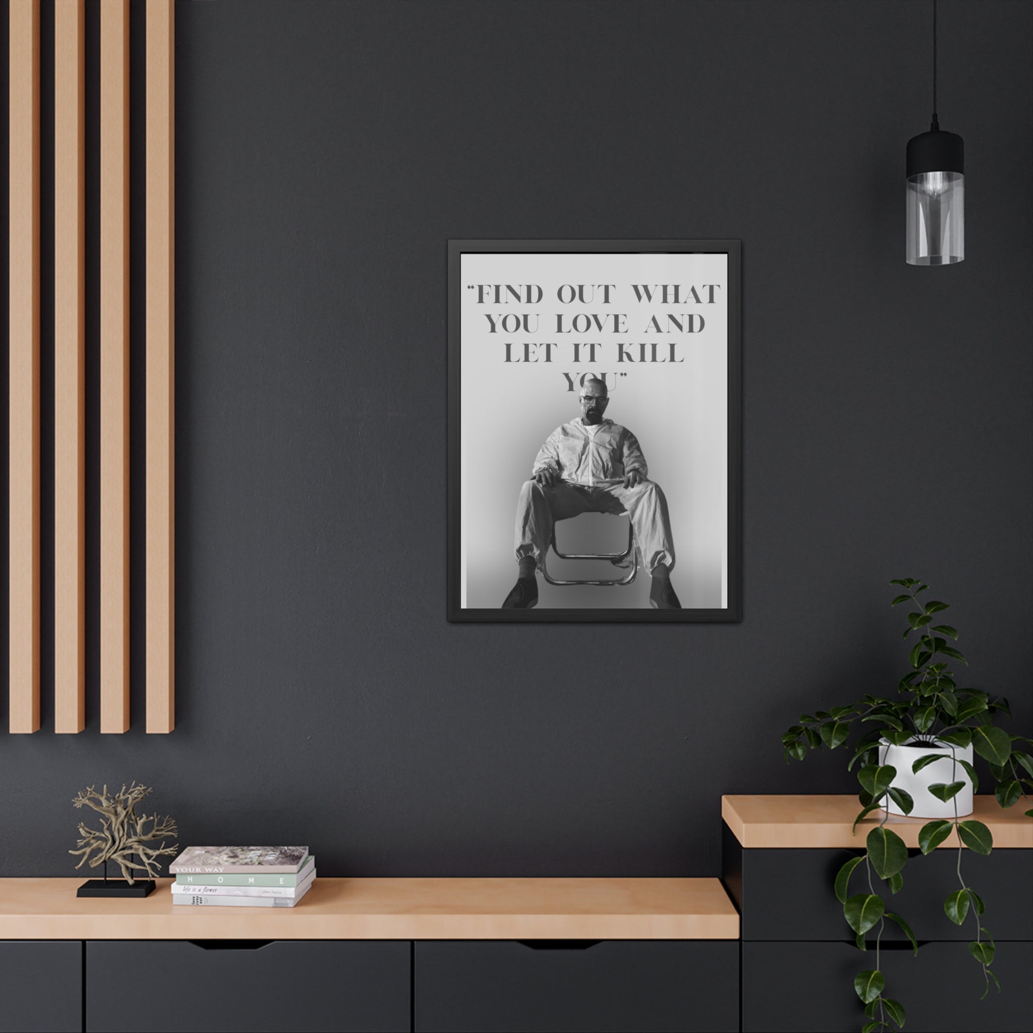 Framed Walter White Poster