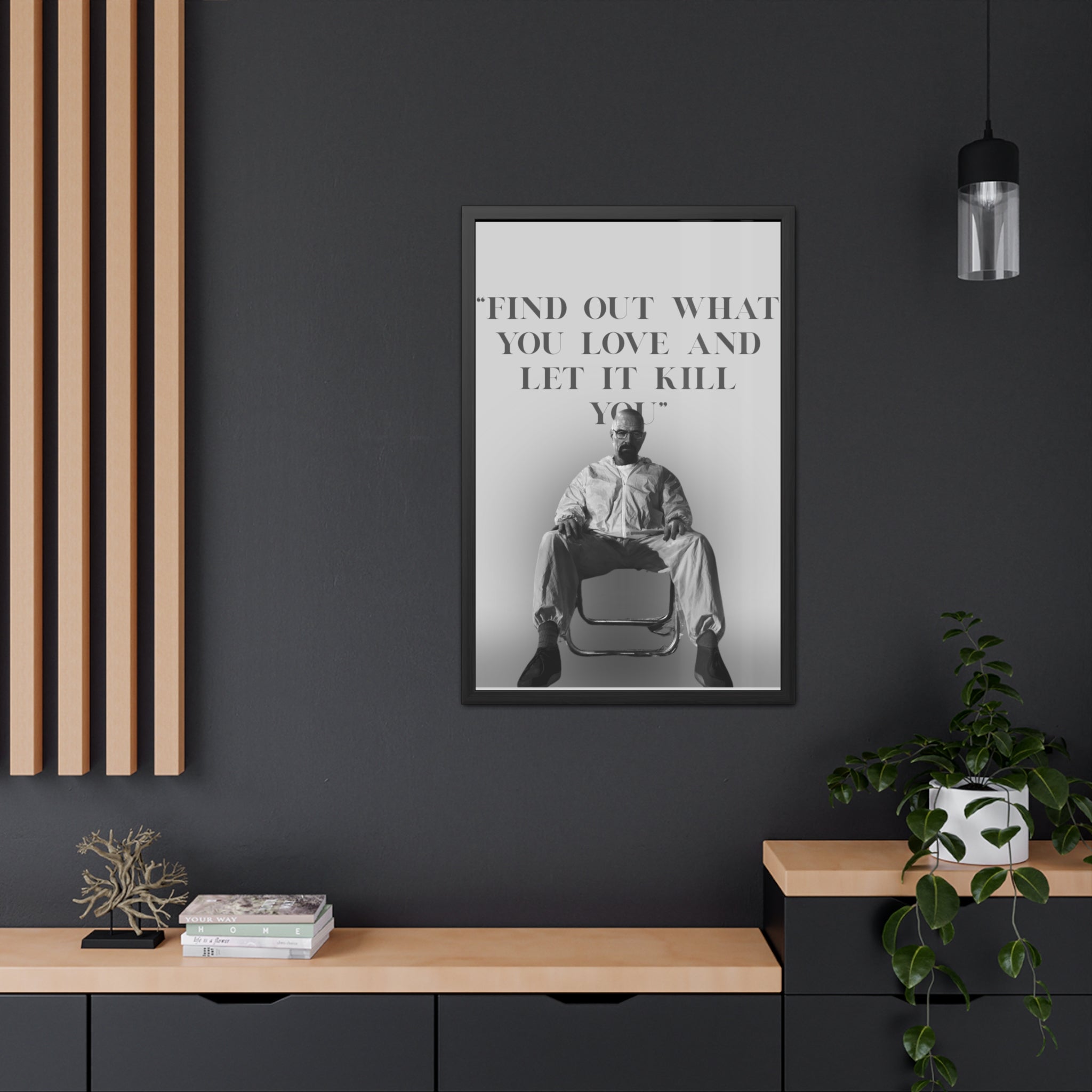 Framed Walter White Poster