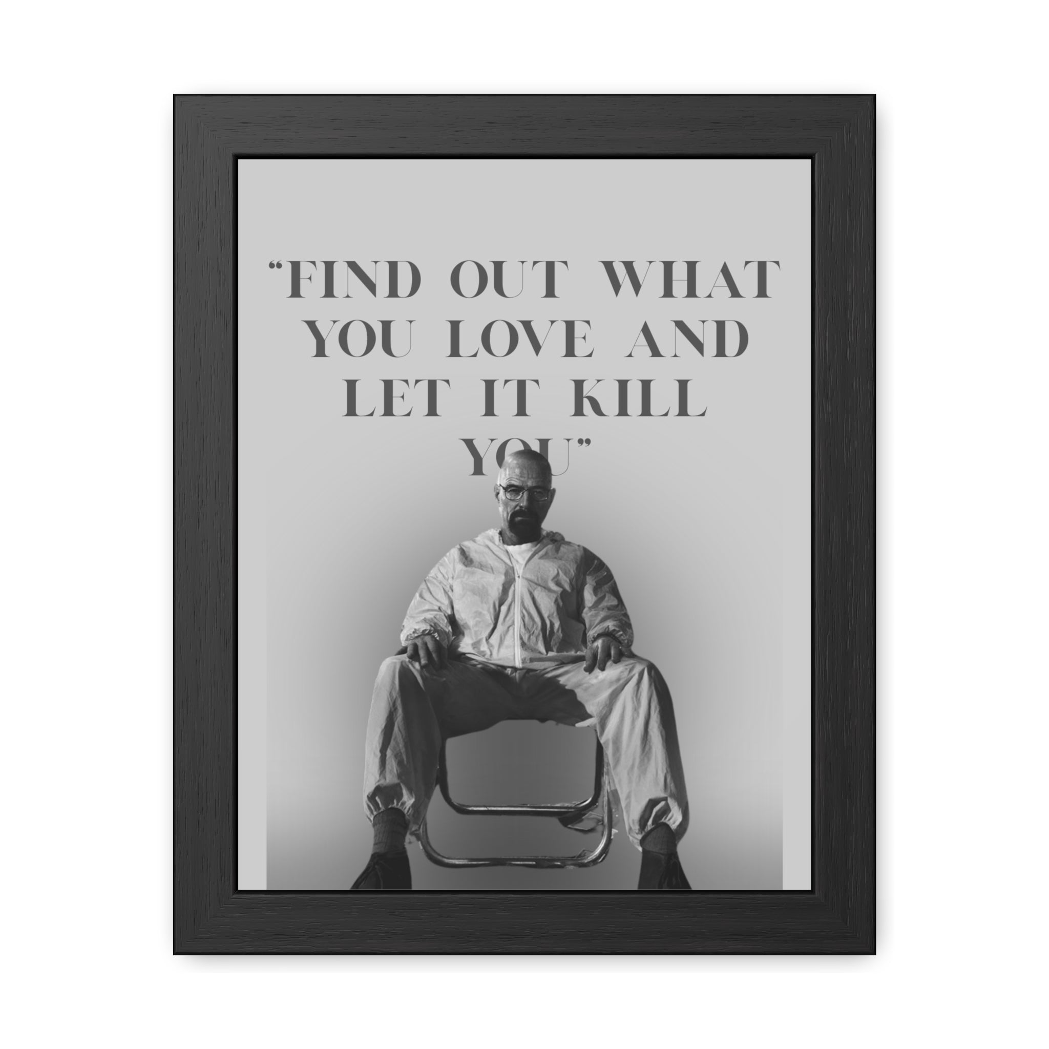 Framed Walter White Poster