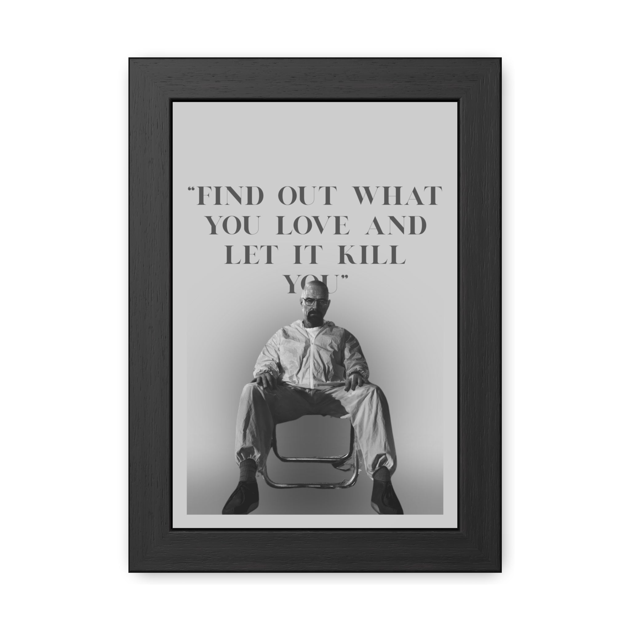 Framed Walter White Poster