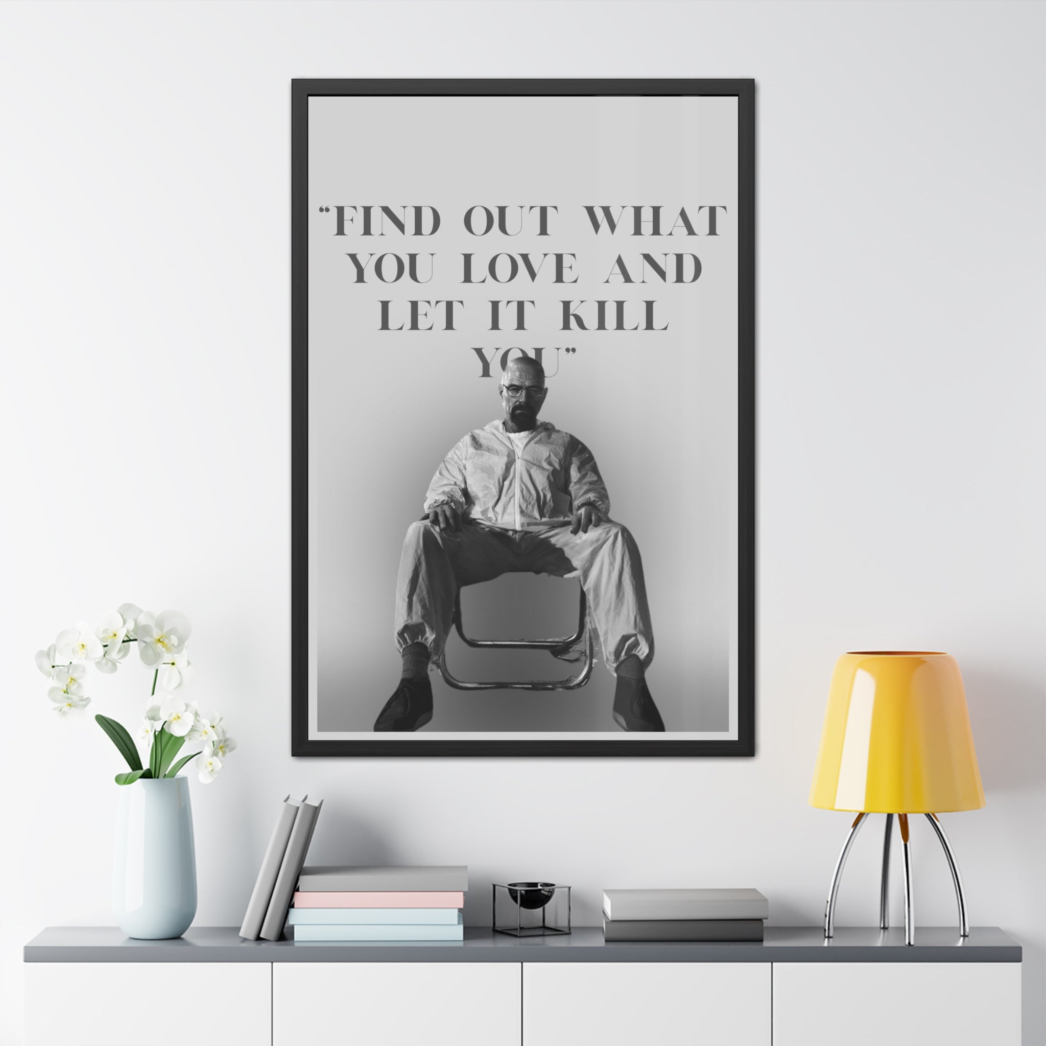 Framed Walter White Poster