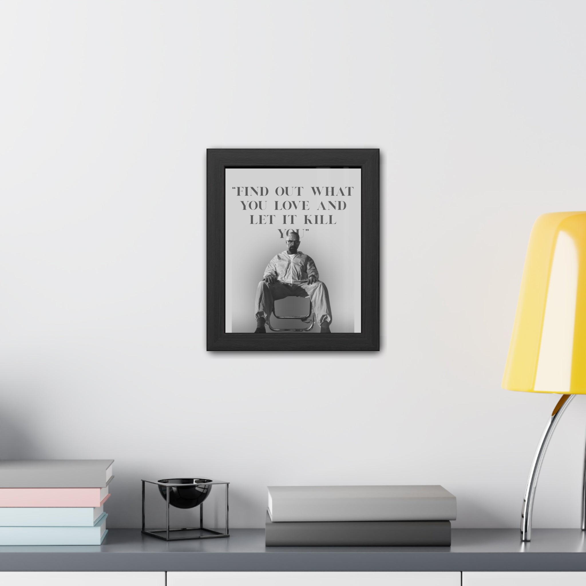Framed Walter White Poster