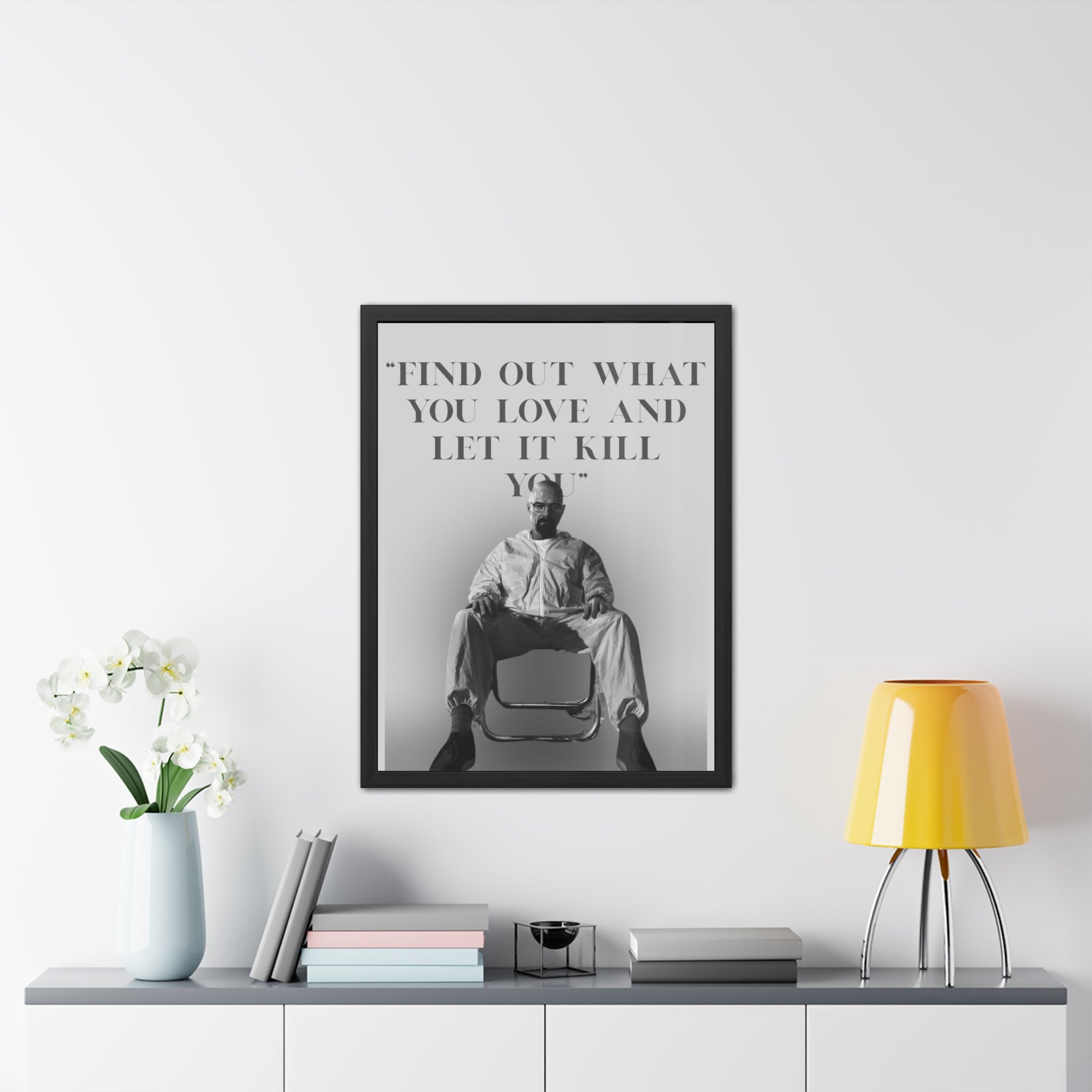 Framed Walter White Poster