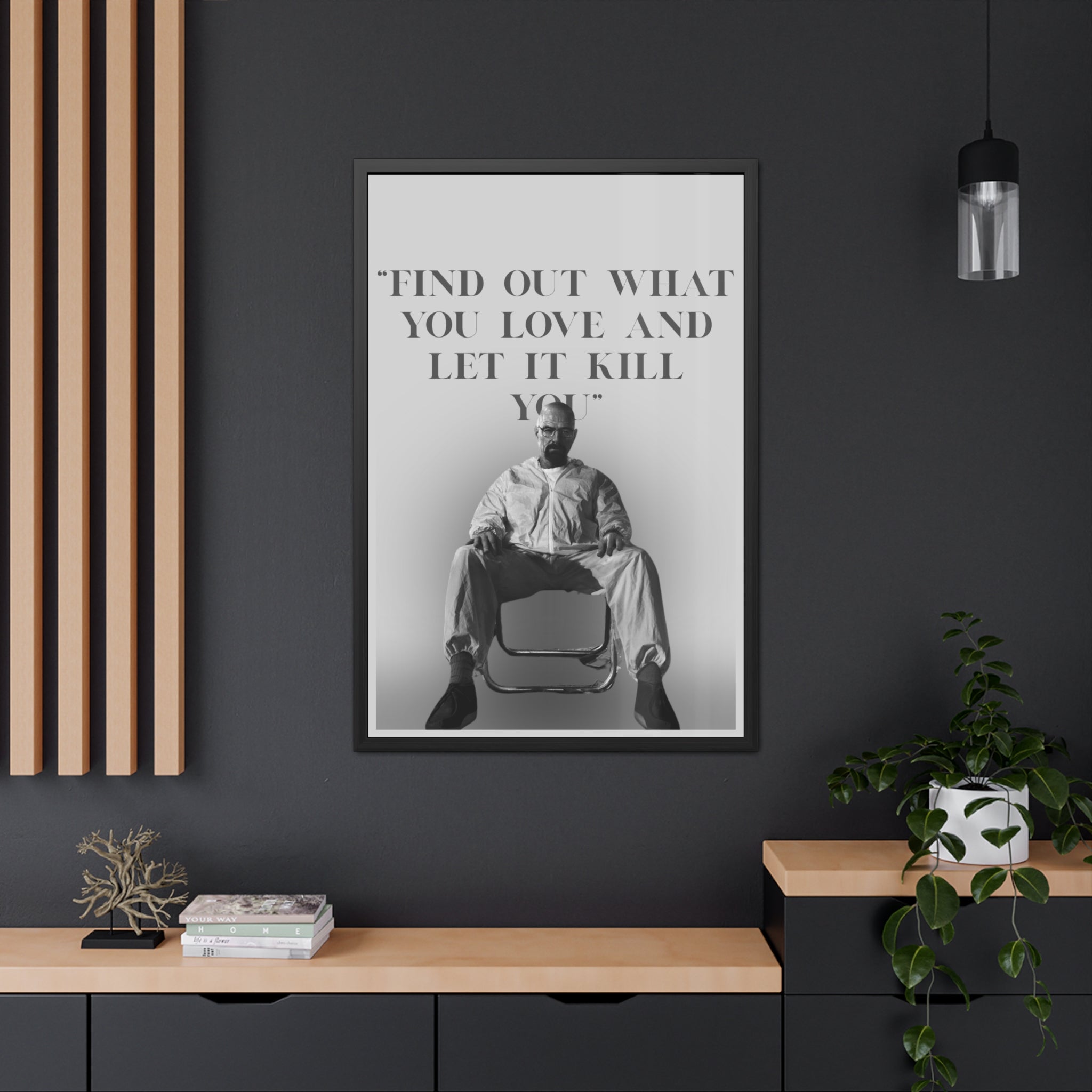 Framed Walter White Poster