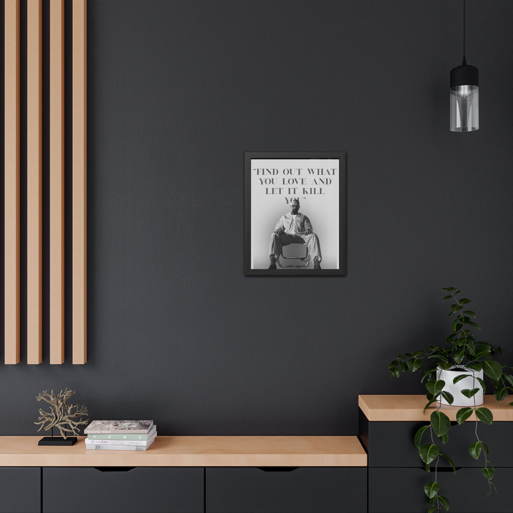Framed Walter White Poster