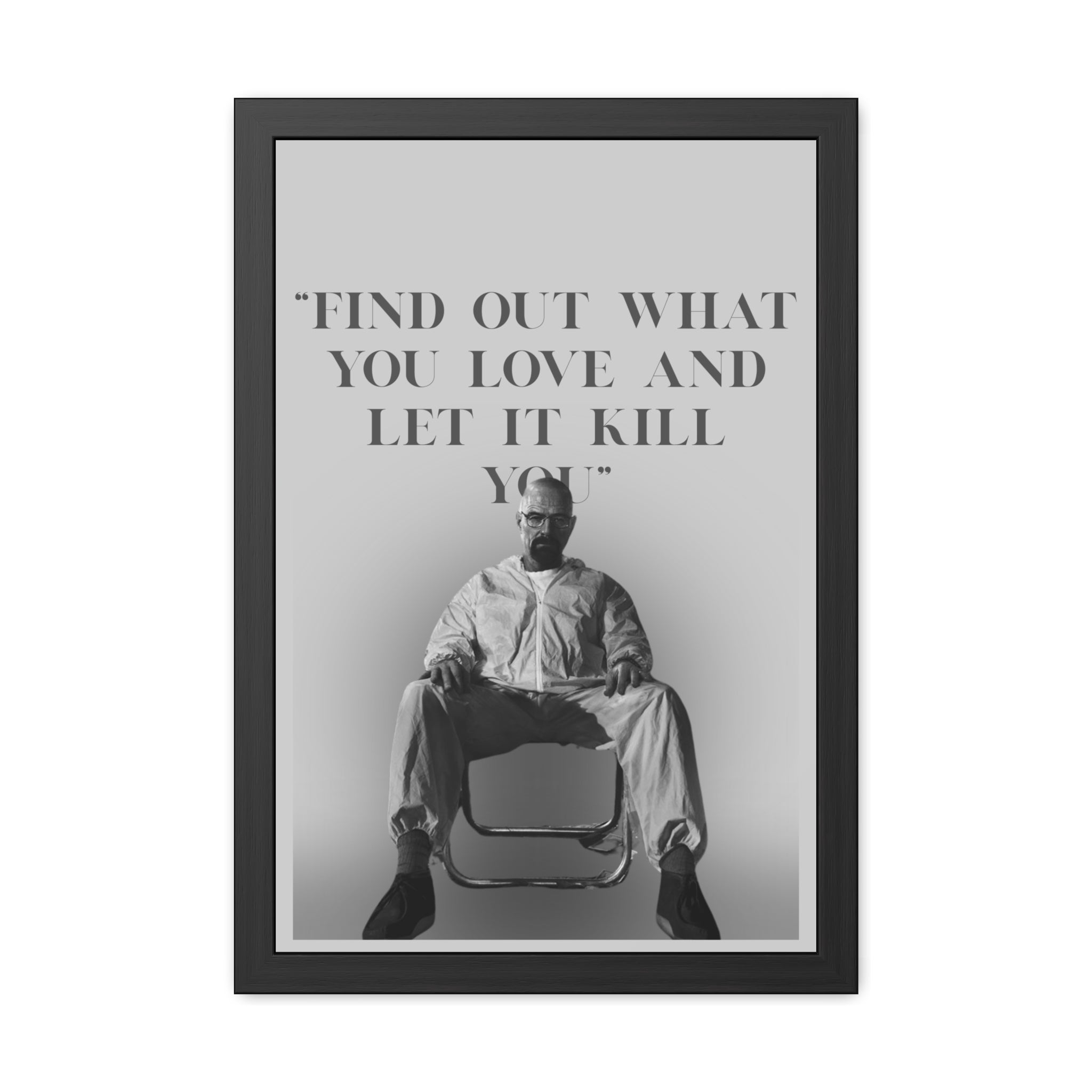 Framed Walter White Poster