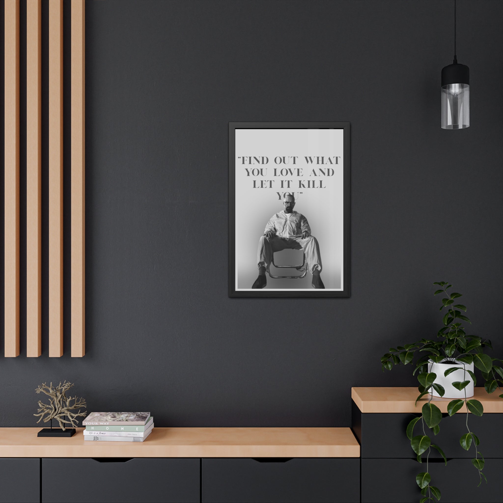 Framed Walter White Poster